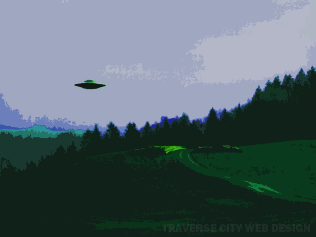 Traverse City Web Design Desktop Wallpaper : UFOs Graphic Design from Traverse City Web Design