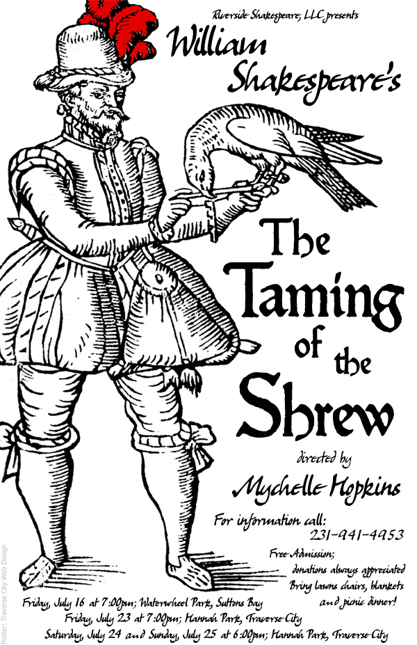 Riverside Shakespeare Festival Poster Design Michigan Graphic Design from Traverse City Web Design
