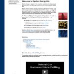 Oil and Gas Company Website Design Oil and Gas Company Web Design: Epsilon Energy