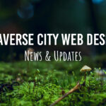 Image featuring a lush green background with mushrooms, highlighting Traverse City web design news and updates, relevant for Michigan web design enthusiasts.