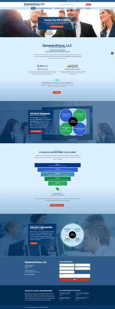 DynamicsFocus.com Reimagined DynamicsFocus.com Reimagined | Traverse City Web Design