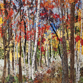 Ann Loveless quilting Northern Michigan landscapes