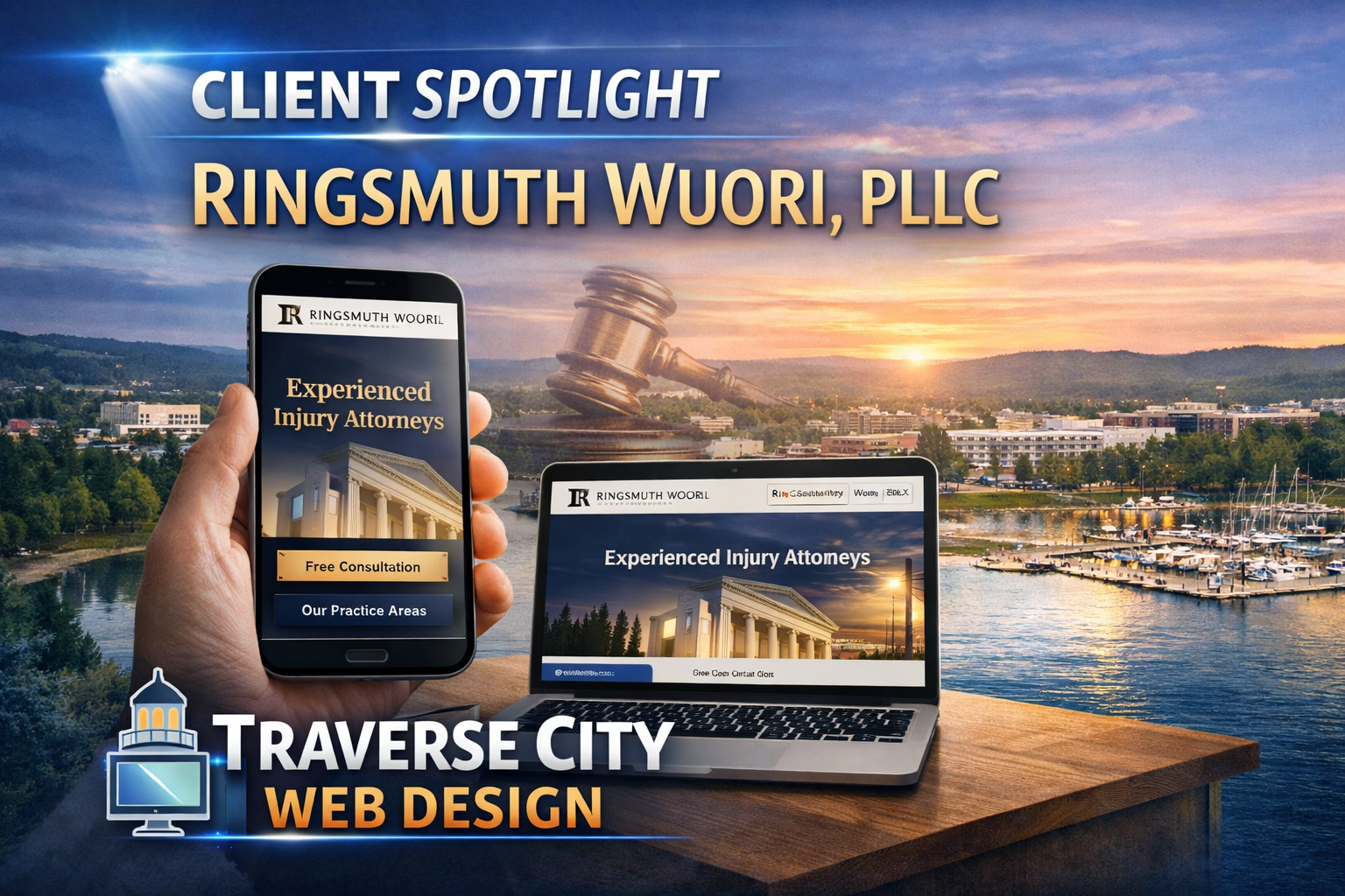 Client Spotlight: Ringsmuth Wuori, PLLC | Traverse City Web Design