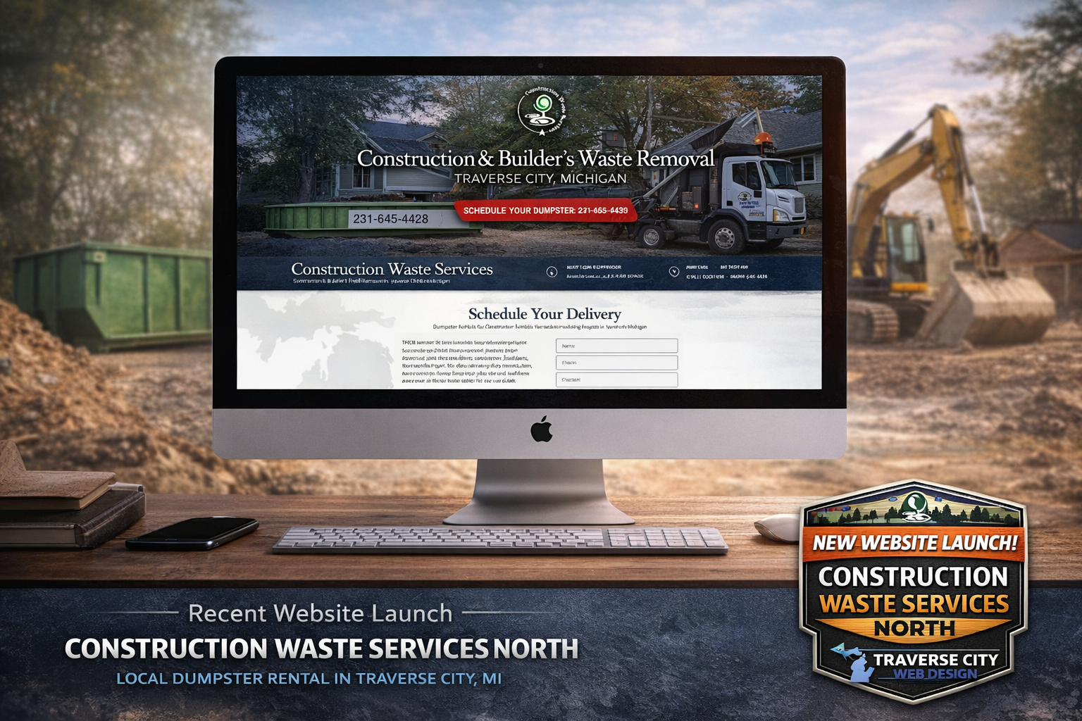 Launching a New Website for Construction Waste Services North | Traverse City Web Design