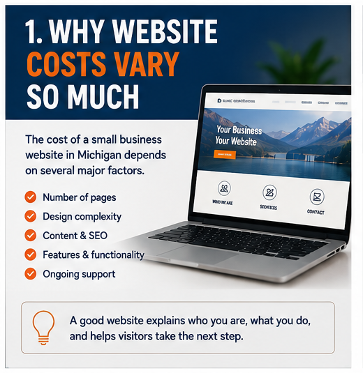 How Much Does a Small Business Website Cost in Michigan? How Much Does a Small Business Website Cost in Michigan? | Traverse City Web Design