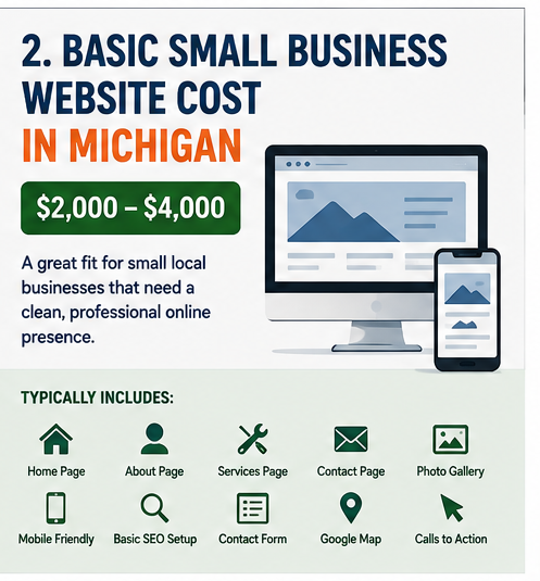 How Much Does a Small Business Website Cost in Michigan? How Much Does a Small Business Website Cost in Michigan? | Traverse City Web Design