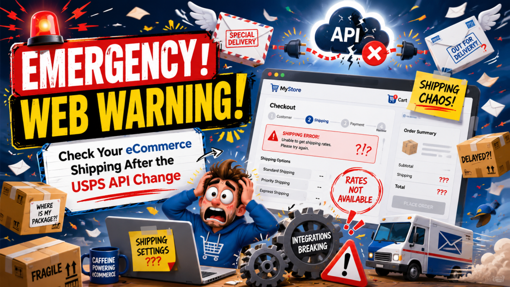 Emergency Web Warning: Check Your eCommerce Shipping Settings After the USPS API Change | Traverse City Web Design
