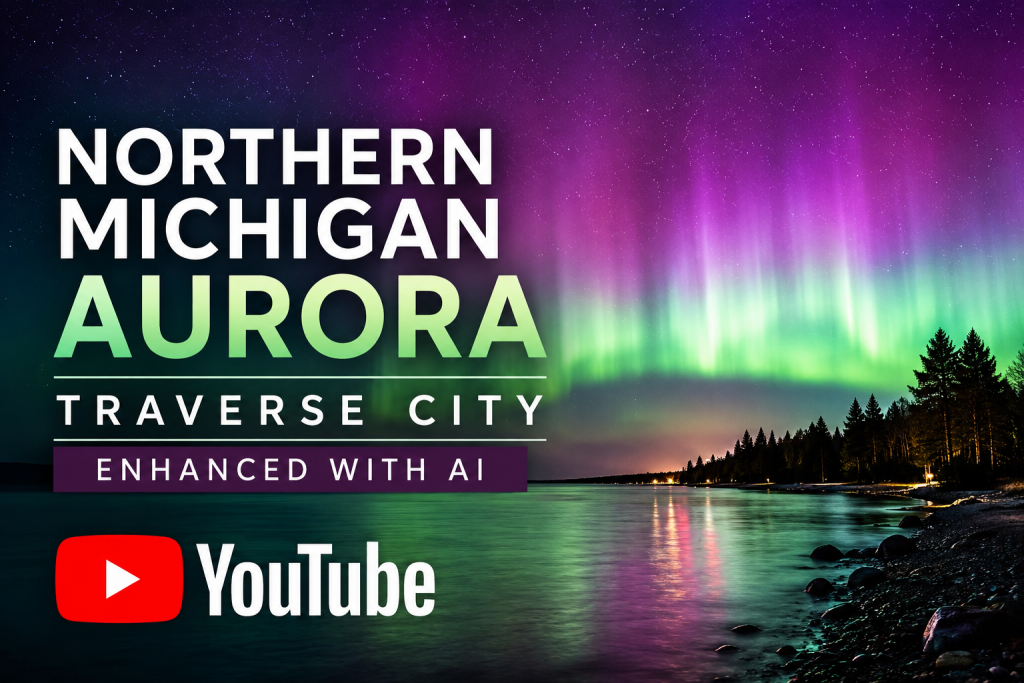 Northern Michigan Aurora Video: A Quiet AI-Enhanced Experiment from Traverse City Web Design Northern Michigan Aurora Video: A Quiet AI-Enhanced Experiment from Traverse City Web Design | Traverse City Web Design