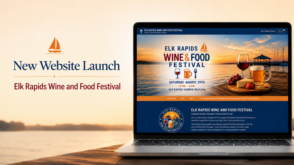 New Website Launch: Elk Rapids Wine and Food Festival | Traverse City Web Design