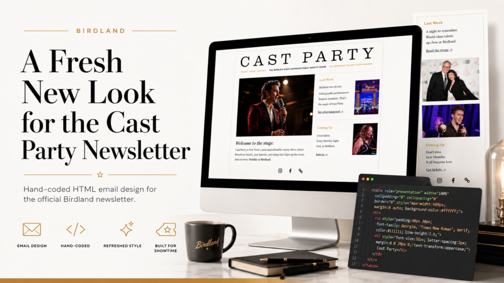 A Fresh New Look for the Cast Party Newsletter | Traverse City Web Design